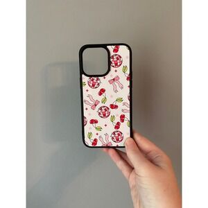 iPhone 15 Pro Max Case Unisex White Red Pink Cherry Disco Ball Bow Coquette